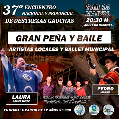 37° ENCUENTRO NACIONAL Y PROVINCIAL DE DESTREZAS GAUCHAS